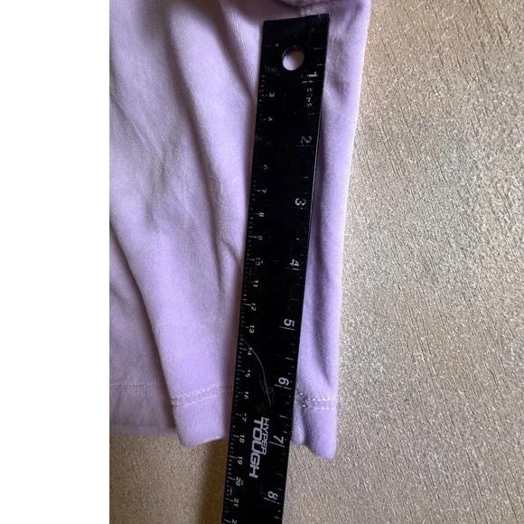 Juicy Couture Velour Crown Logo Bike Shorts Lavender Purple Womens XXL-970 - Picture 6 of 7
